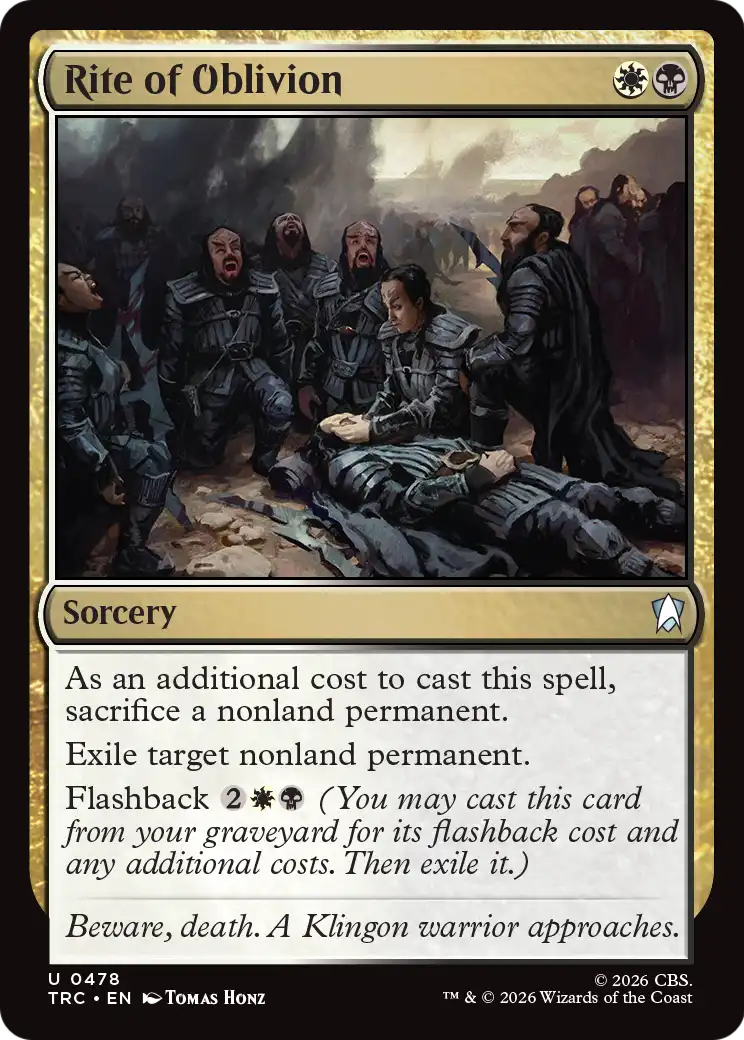 Rite of Oblivion (Surge Foil) [Star Trek Commander]