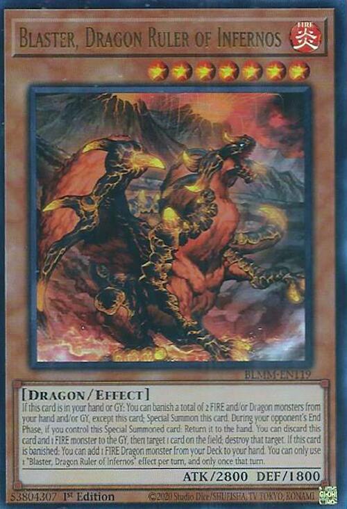 Blaster, Dragon Ruler of Infernos [BLMM-EN119] Ultra Rare
