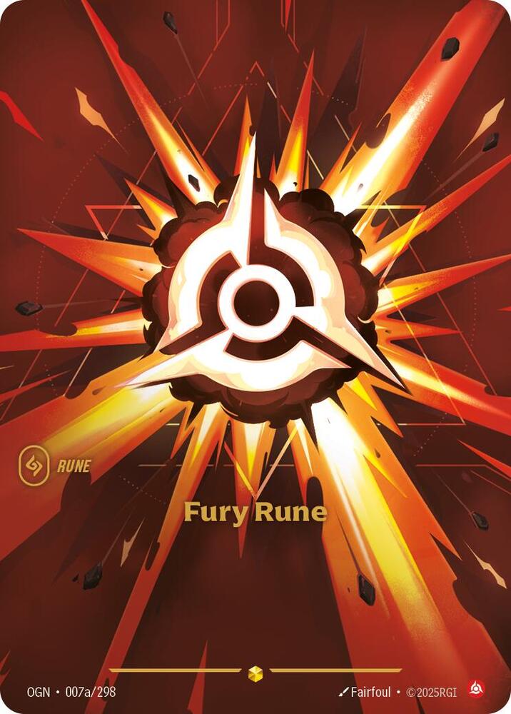 Fury Rune (Alternate Art) 007a/298 RFTB1