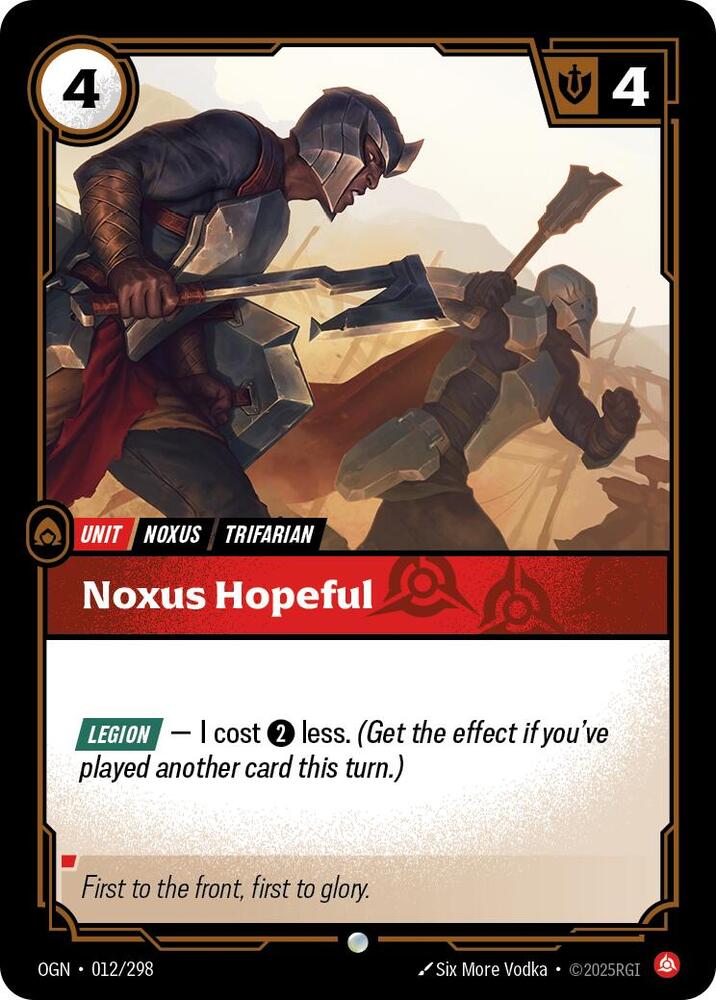 Noxus Hopeful 012/298 RFTB1