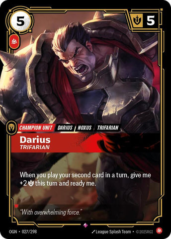 Darius - Trifarian 027/298 RFTB1