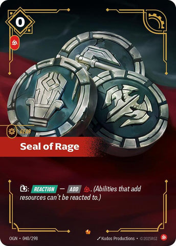 Seal of Rage 040/298 RFTB1