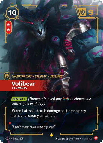 Volibear - Furious (Alternate Art) 041a/298 RFTB1