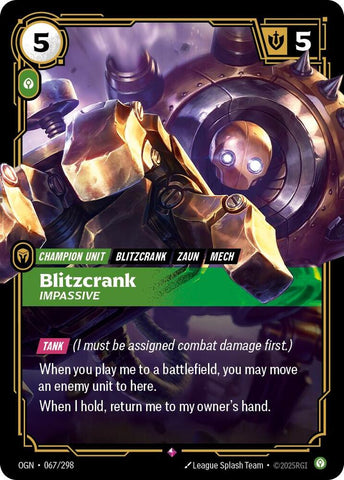 Blitzcrank - Impassive 067/298 RFTB1