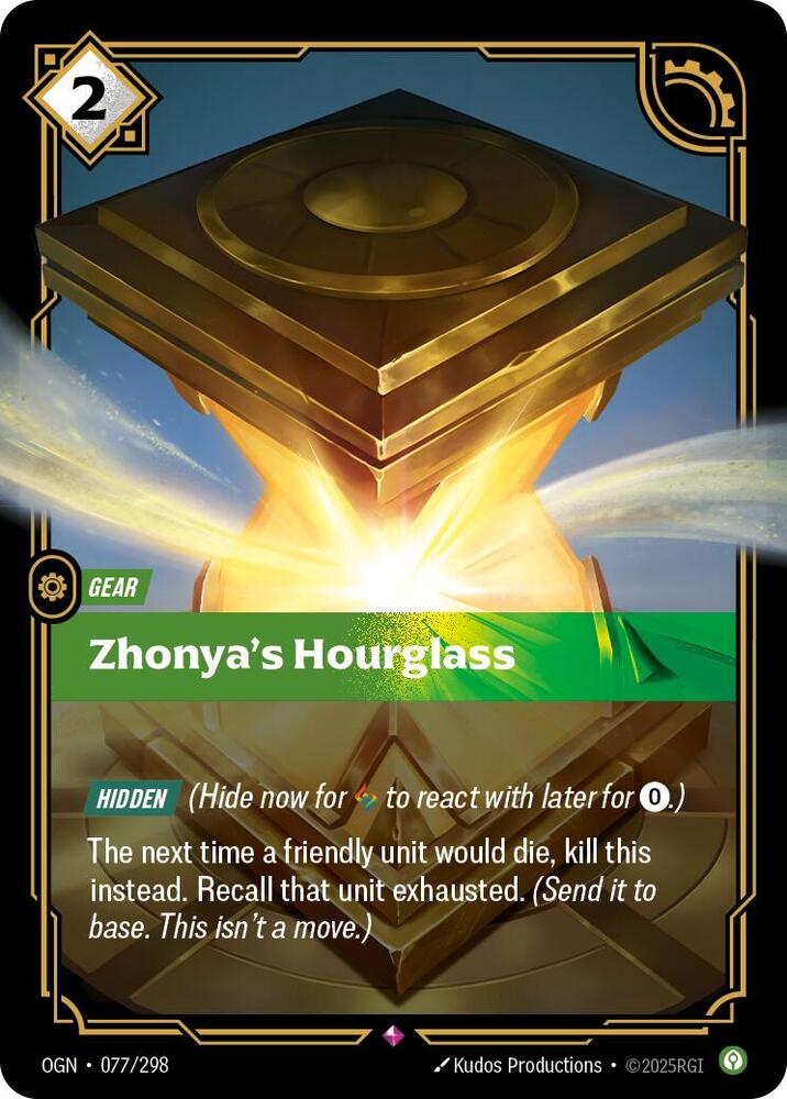 Zhonya's Hourglass 077/298 RFTB1