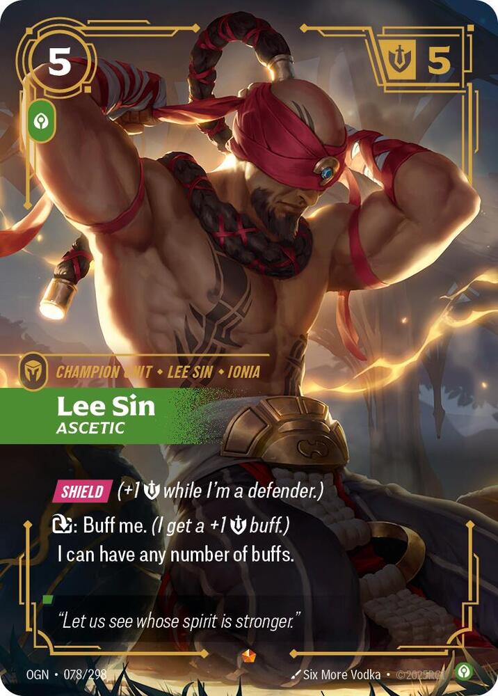 Lee Sin - Ascetic 078/298 RFTB1