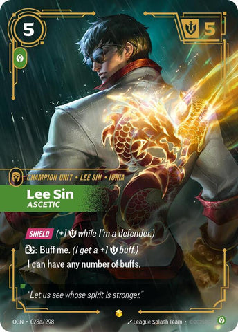 Lee Sin - Ascetic (Alternate Art) 078a/298 RFTB1