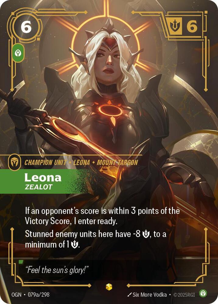 Leona - Zealot (Alternate Art) 079a/298 RFTB1