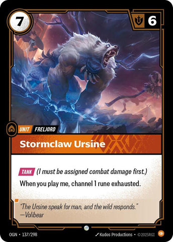 Stormclaw Ursine 137/298 RFTB1