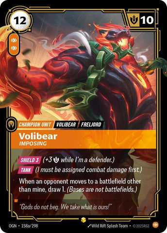 Volibear - Imposing (Alternate Art) 158a/298 RFTB1