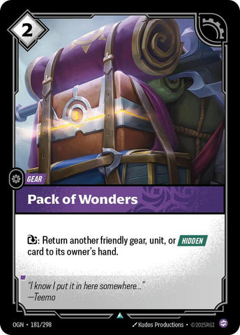 Pack of Wonders 181/298 RFTB1