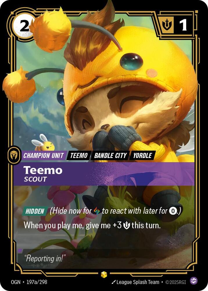 Teemo - Scout (Alternate Art) 197a/298 RFTB1