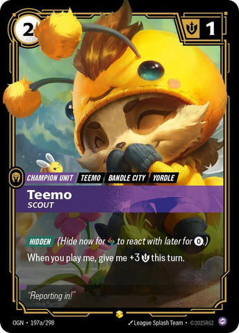 Teemo - Scout (Alternate Art) 197a/298 RFTB1