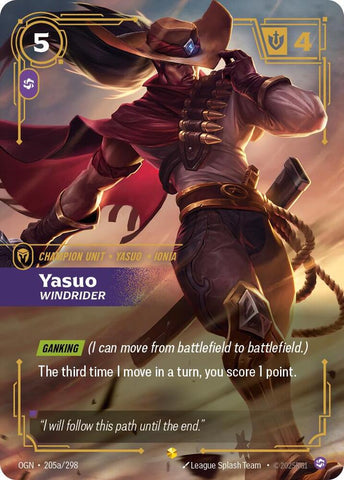Yasuo - Windrider (Alternate Art) 205a/298 RFTB1