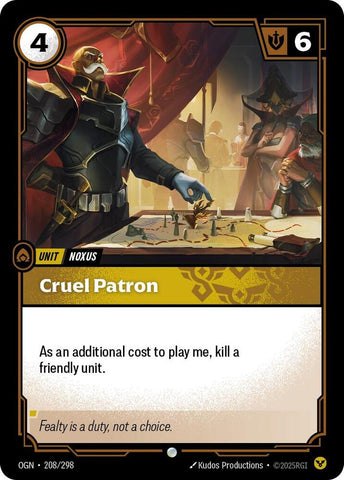 Cruel Patron 208/298 RFTB1