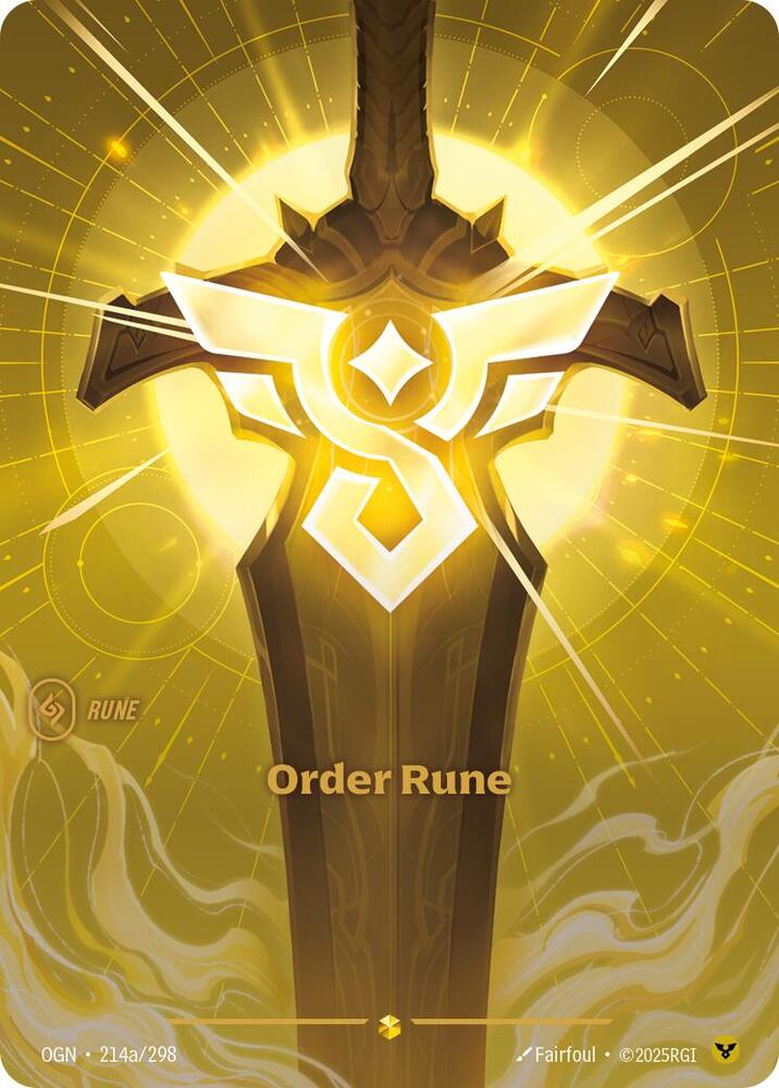 Order Rune (Alternate Art) 214a/298 RFTB1