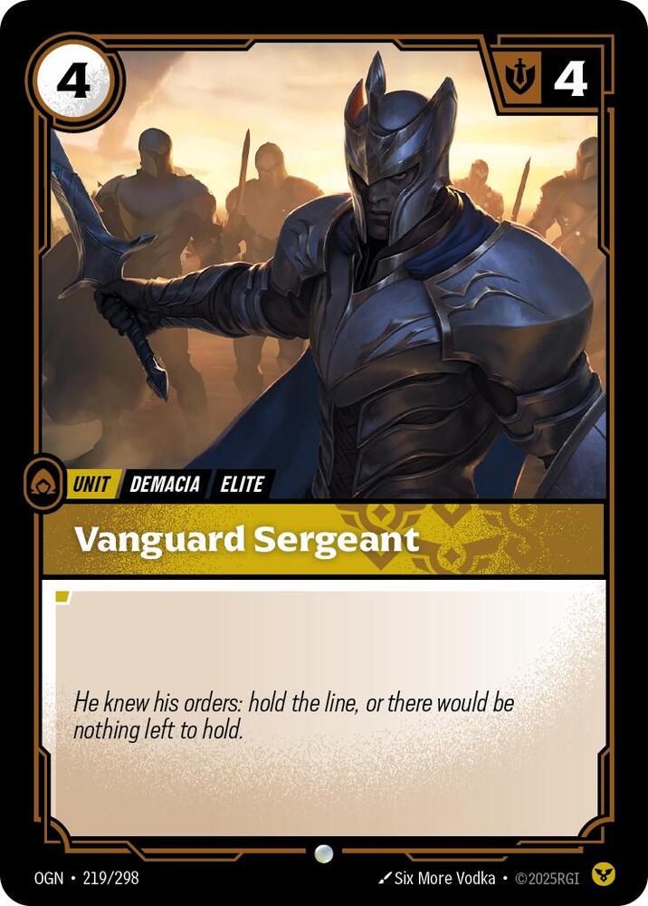 Vanguard Sergeant 219/298 RFTB1