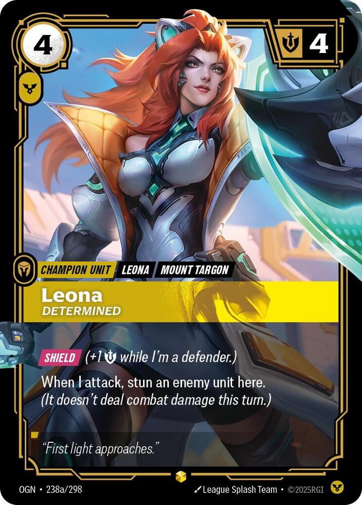 Leona - Determined (Alternate Art) 238a/298 RFTB1