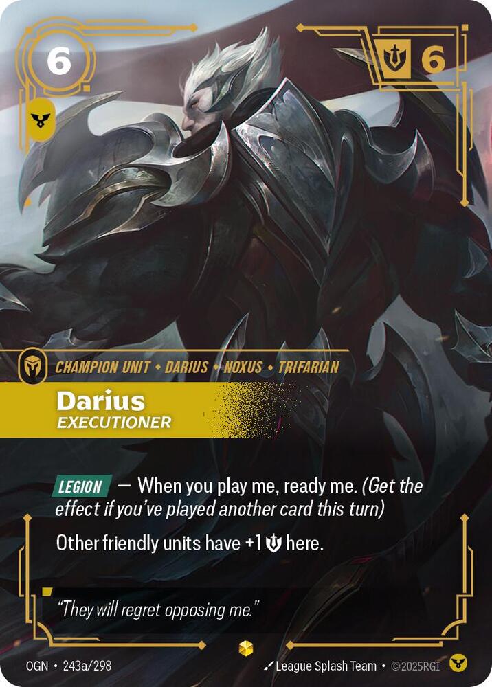 Darius - Executioner (Alternate Art) 243a/298 RFTB1
