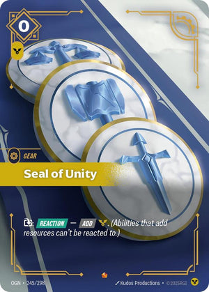 Seal of Unity 245/298 RFTB1