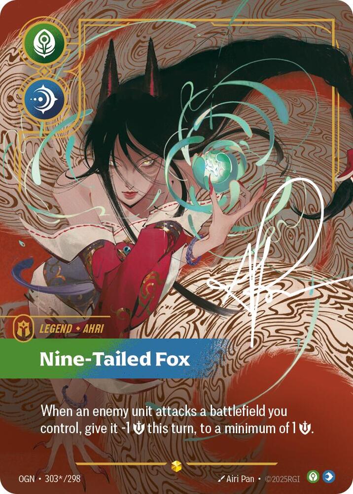 Ahri - Nine-Tailed Fox (Alternate Art) 303*/298 RFTB1