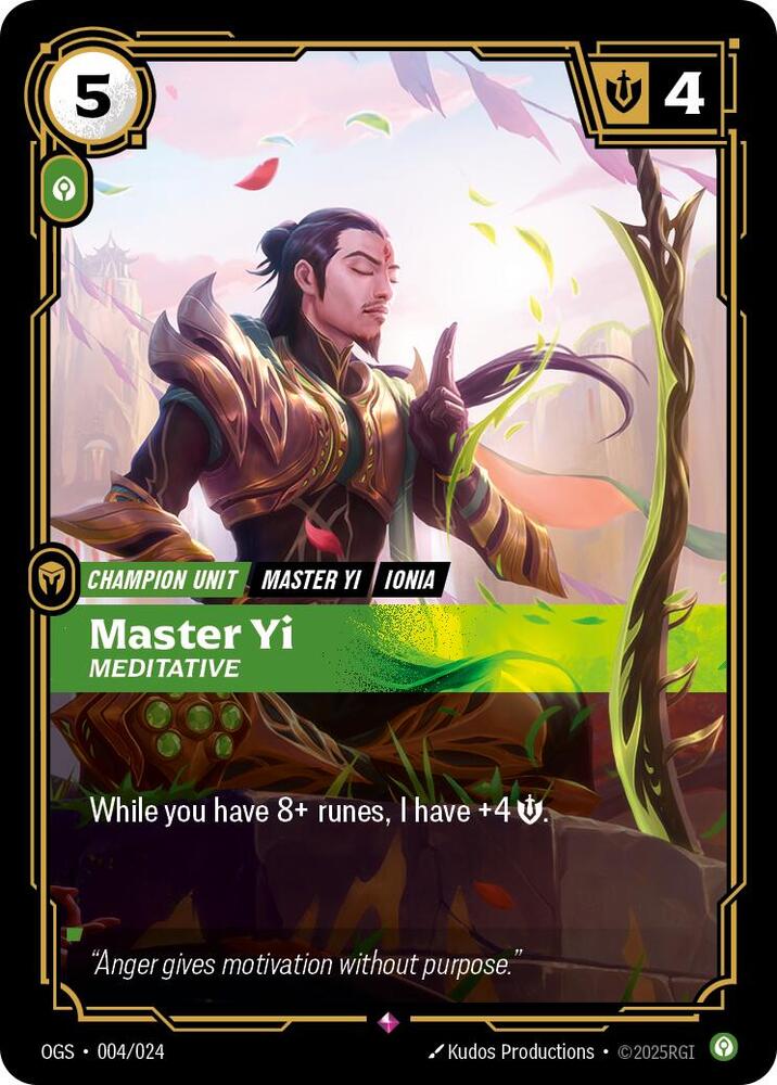 Master Yi - Meditative 004/024 RFTB1