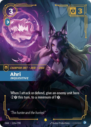 Ahri - Inquisitive (Alternate Art) 119a/298 RFTB1