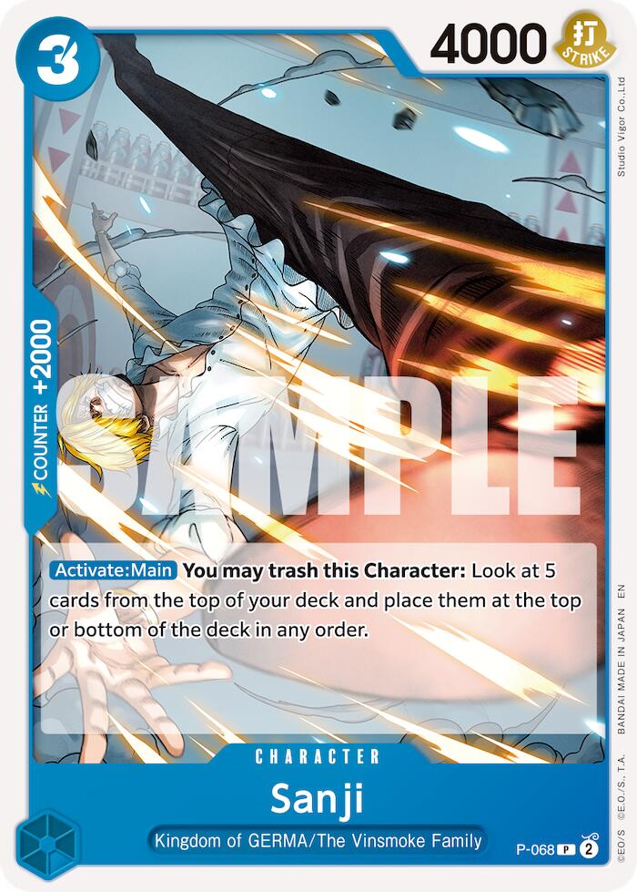 Sanji (P-068) (Reprint) [Premium Booster -The Best- Vol. 2]