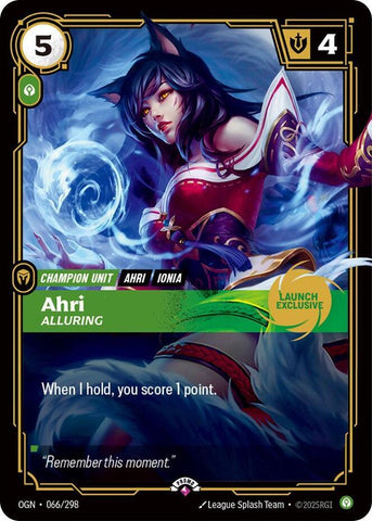 Ahri - Alluring (Launch Exclusive) 066/298 RFTB1