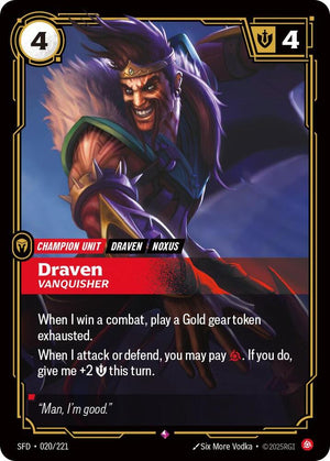 Draven - Vanquisher 020/221 RFTB2