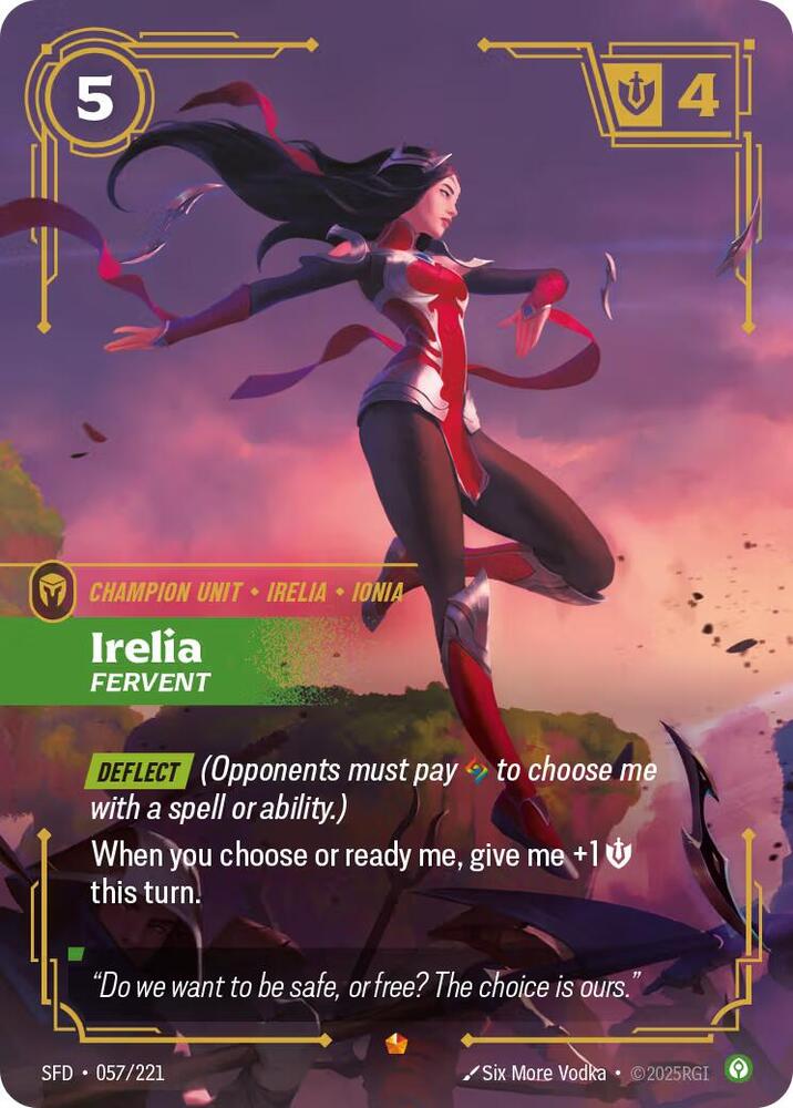 Irelia - Fervent 057/221 RFTB2