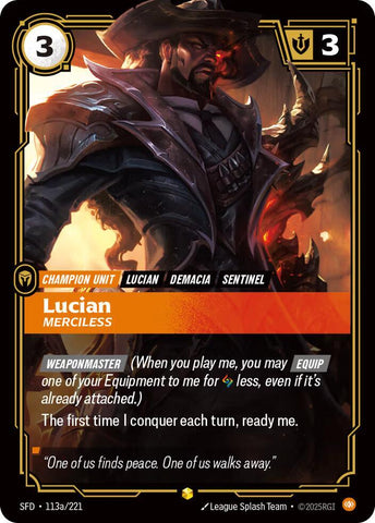 Lucian - Merciless (Alternate Art) 113a/221 RFTB2