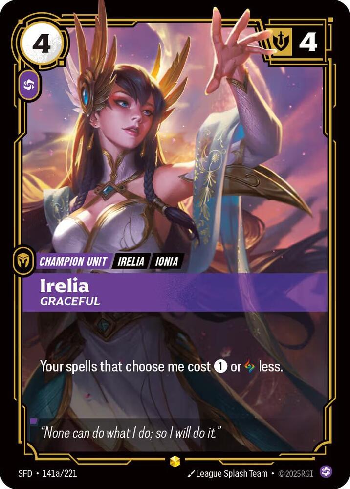 Irelia - Graceful (Alternate Art) 141a/221 RFTB2