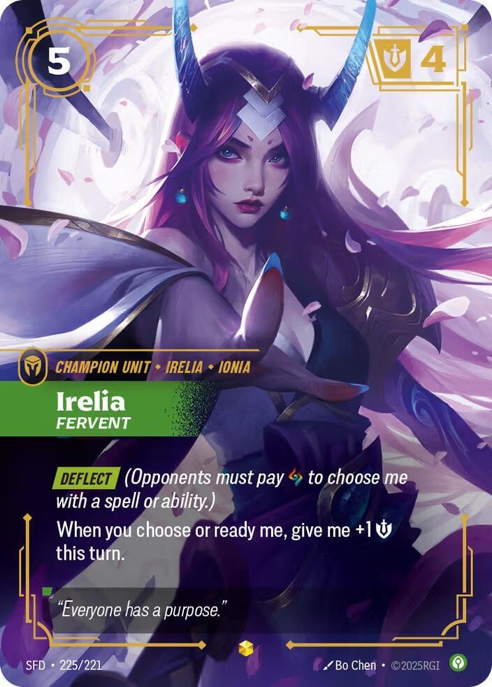 Irelia - Fervent (Overnumbered) 225/221 RFTB2