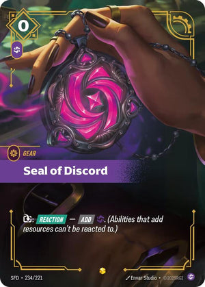 Seal of Discord (Overnumbered) 234/221 RFTB2