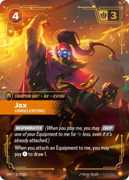 Jax - Unrelenting 119/221 RFTB2