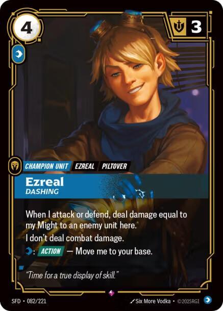 Ezreal - Dashing 082/221 RFTB2