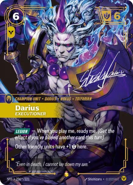Darius - Executioner (Signature) 236*/221 RFTB2
