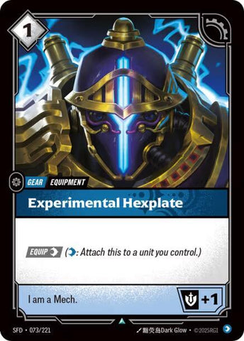 Experimental Hexplate 073/221 RFTB2