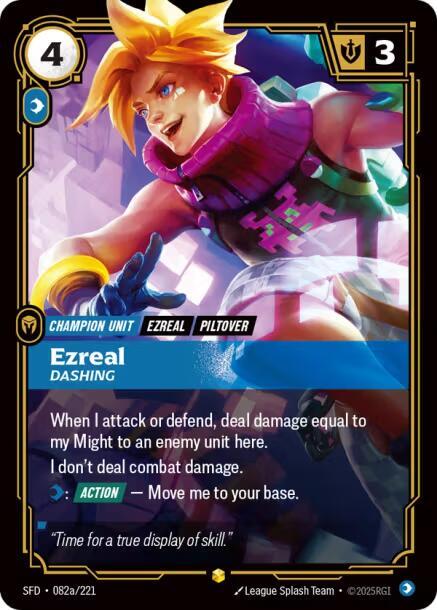 Ezreal - Dashing (Alternate Art) 082a/221 RFTB2