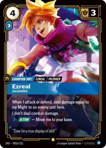 Ezreal - Dashing (Alternate Art) 082a/221 RFTB2