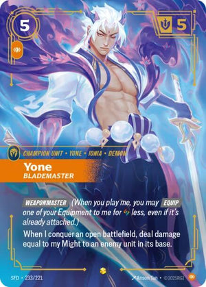 Yone - Blademaster (Overnumbered) 233/221 RFTB2