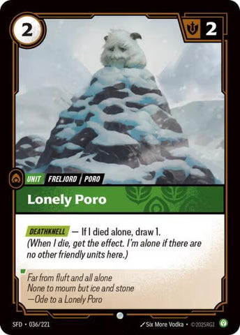 Lonely Poro 036/221 RFTB2