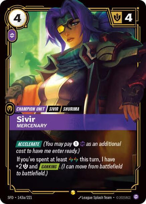 Sivir - Mercenary (Alternate Art) 143a/221 RFTB2