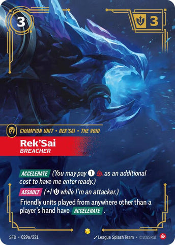 Rek'Sai - Breacher (Alternate Art) 029a/221 RFTB2