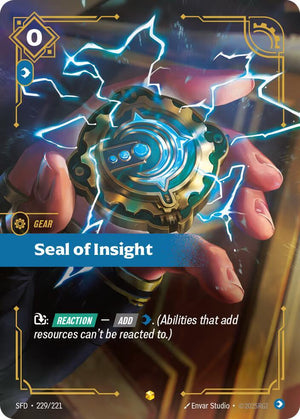 Seal of Insight (Overnumbered) 229/221 RFTB2