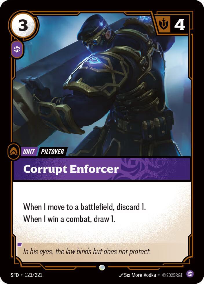 Corrupt Enforcer 123/221 RFTB2
