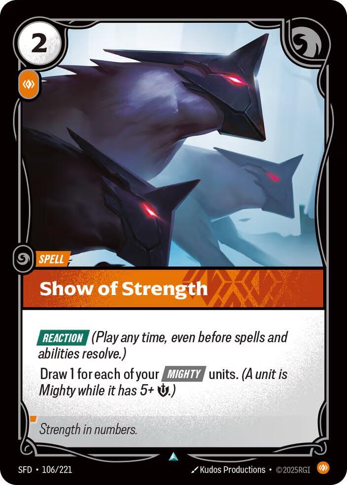Show of Strength 106/221 RFTB2