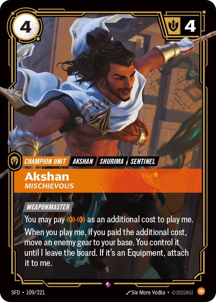 Akshan - Mischievous 109/221 RFTB2