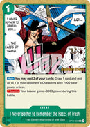 I Never Bother to Remember the Faces of Trash [The Azure Sea's Seven Release Event Cards]